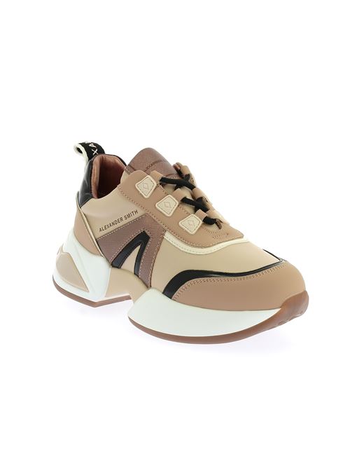 Marble Woman sneakers da donna in ecopelle beige ALEXANDER SMITH | MBW1238BGE